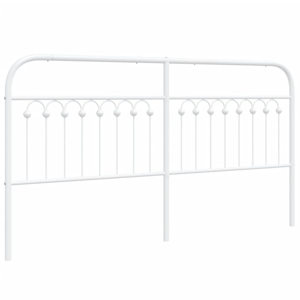 Vervangend hoofdbord 180 cm metaal wit is nu te koop bij PeponiXL, paradijselijk wonen!