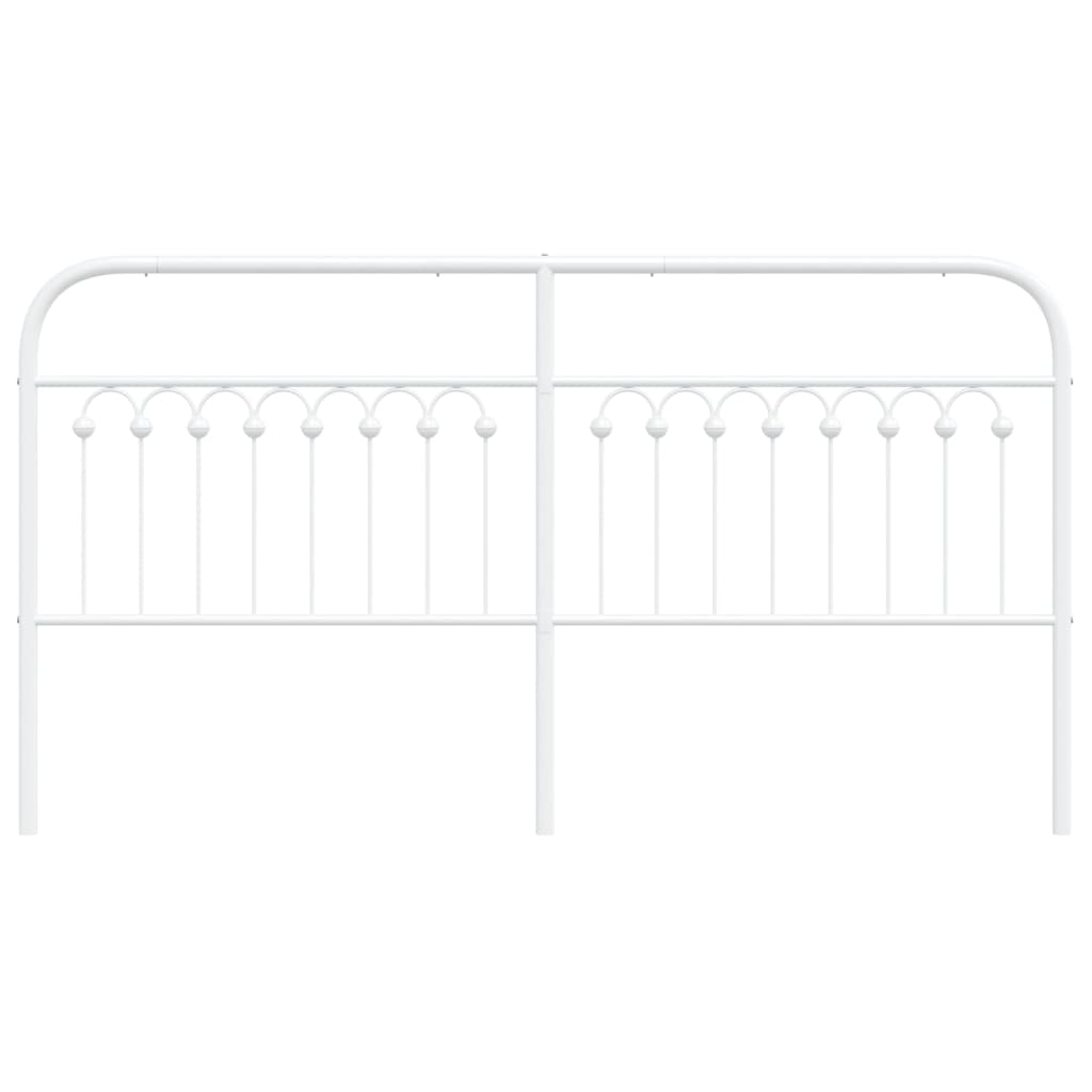 Vervangend hoofdbord 180 cm metaal wit is nu te koop bij PeponiXL, paradijselijk wonen!