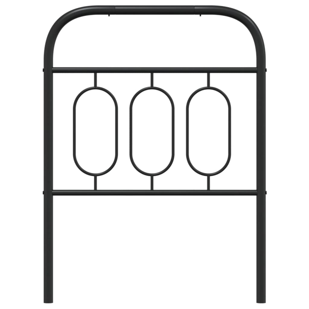 Vervangend hoofdbord 75 cm metaal zwart is nu te koop bij PeponiXL, paradijselijk wonen!