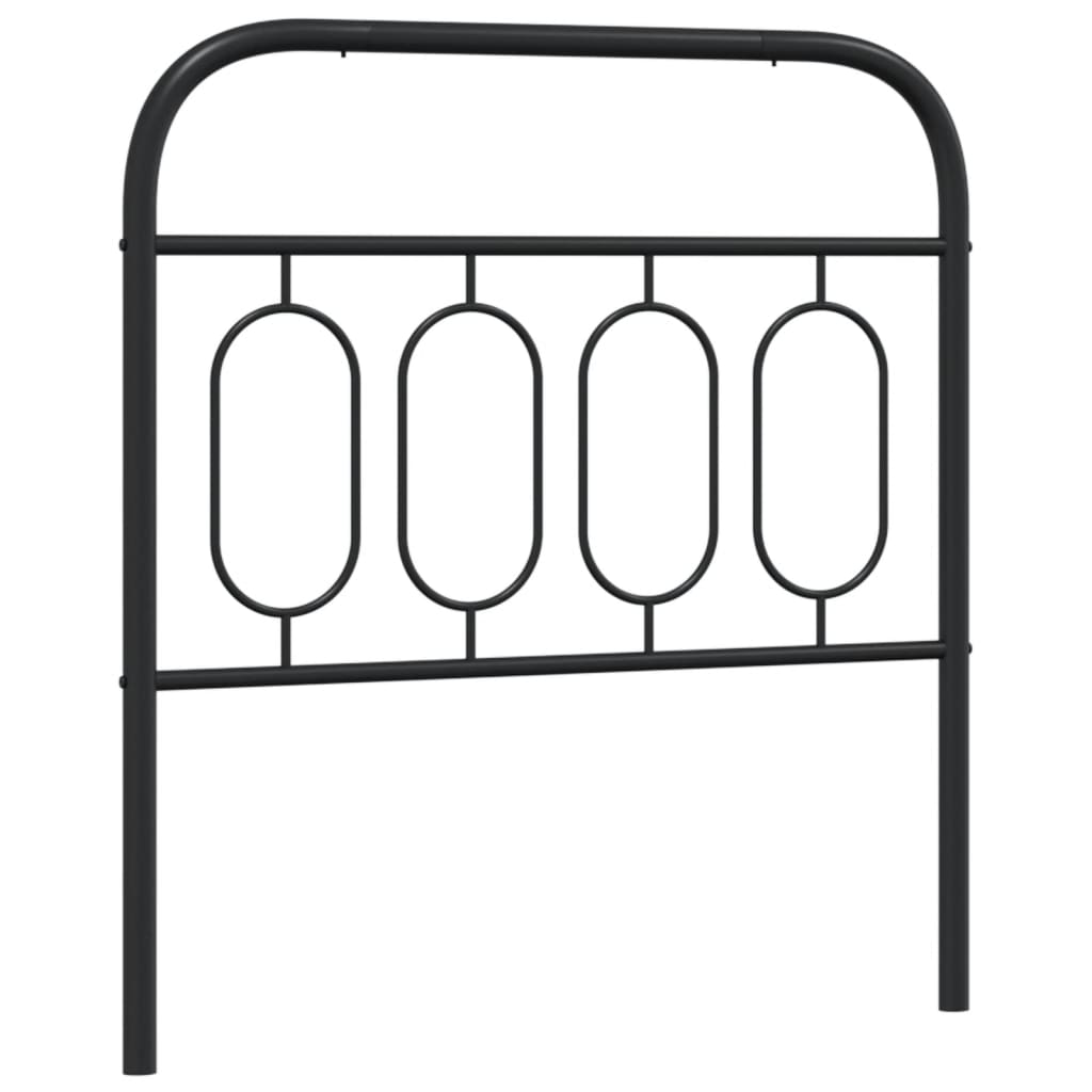 Vervangend hoofdbord 90 cm metaal zwart is nu te koop bij PeponiXL, paradijselijk wonen!