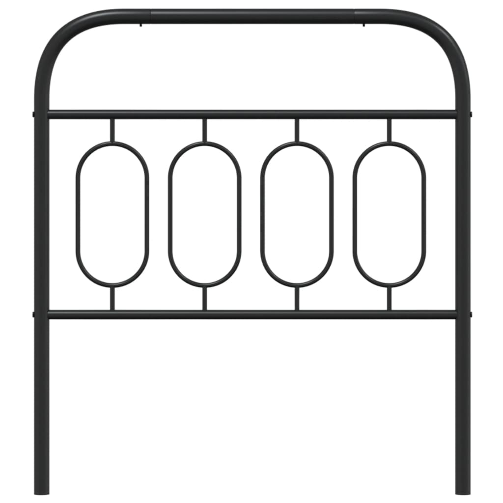 Vervangend hoofdbord 90 cm metaal zwart is nu te koop bij PeponiXL, paradijselijk wonen!