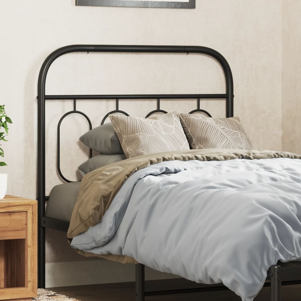 Vervangend hoofdbord 90 cm metaal zwart is nu te koop bij PeponiXL, paradijselijk wonen!