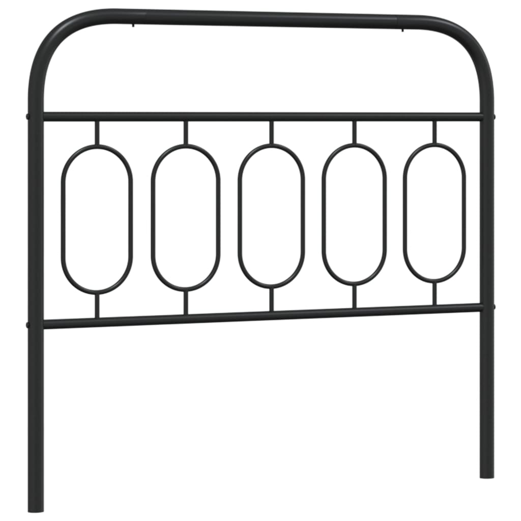 Vervangend hoofdbord 100 cm metaal zwart is nu te koop bij PeponiXL, paradijselijk wonen!