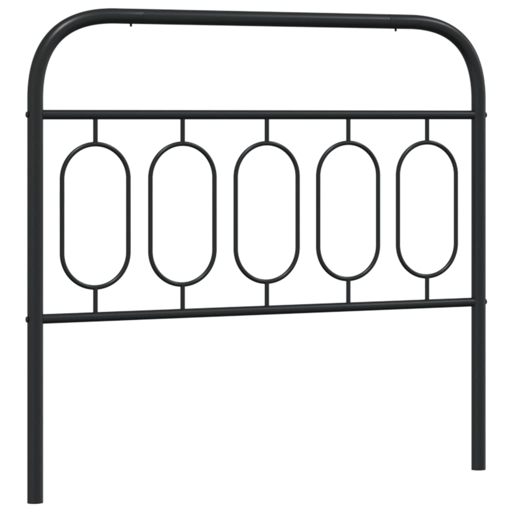 Vervangend hoofdbord 107 cm metaal zwart is nu te koop bij PeponiXL, paradijselijk wonen!