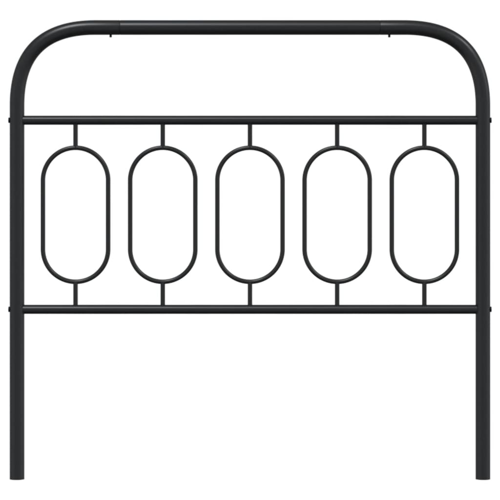Vervangend hoofdbord 107 cm metaal zwart is nu te koop bij PeponiXL, paradijselijk wonen!