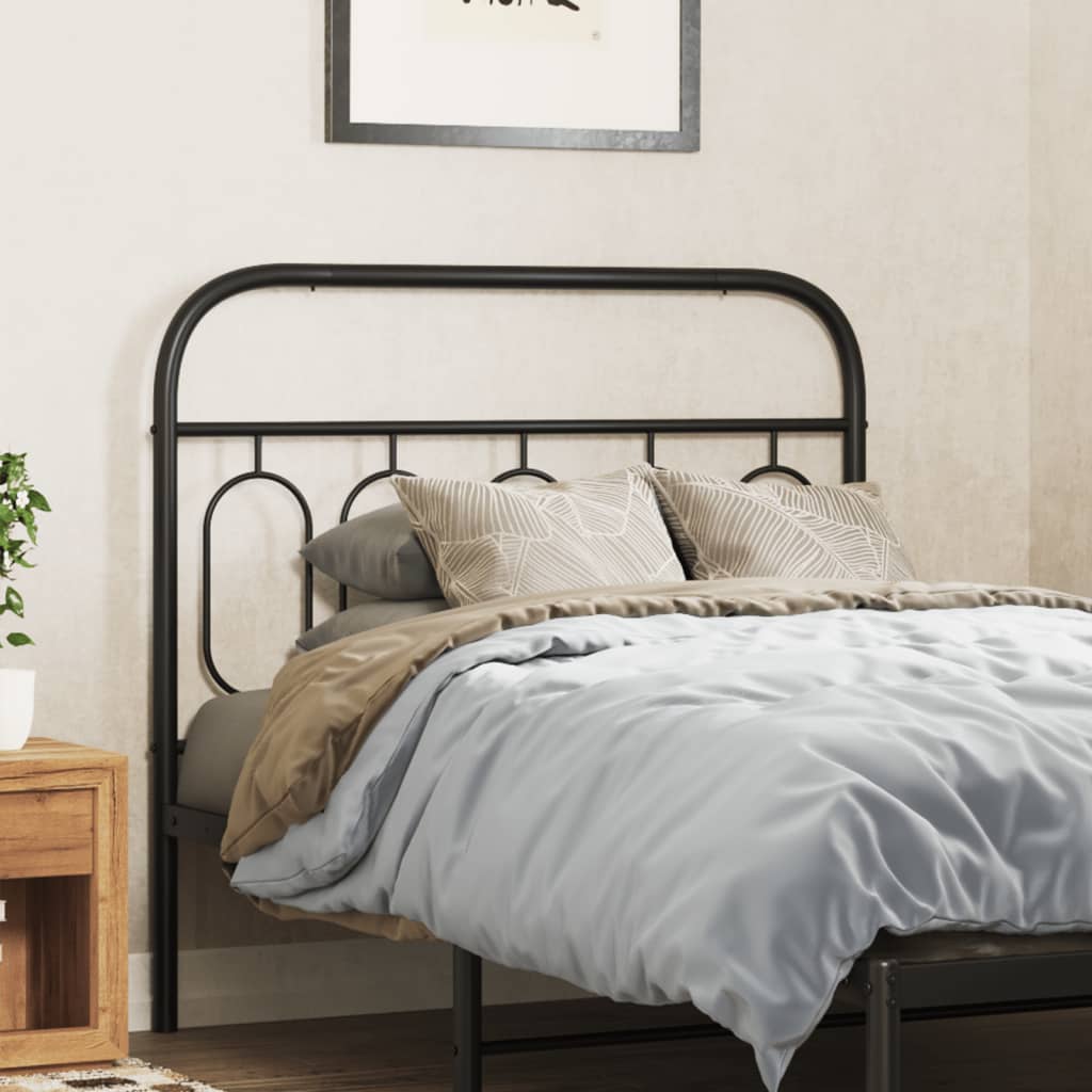 Vervangend hoofdbord 107 cm metaal zwart is nu te koop bij PeponiXL, paradijselijk wonen!