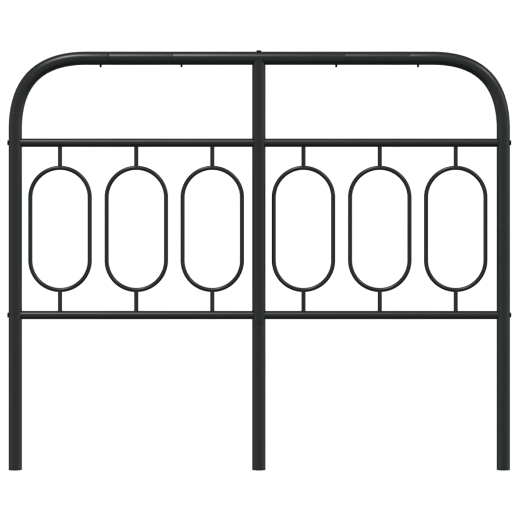 Vervangend hoofdbord 120 cm metaal zwart is nu te koop bij PeponiXL, paradijselijk wonen!