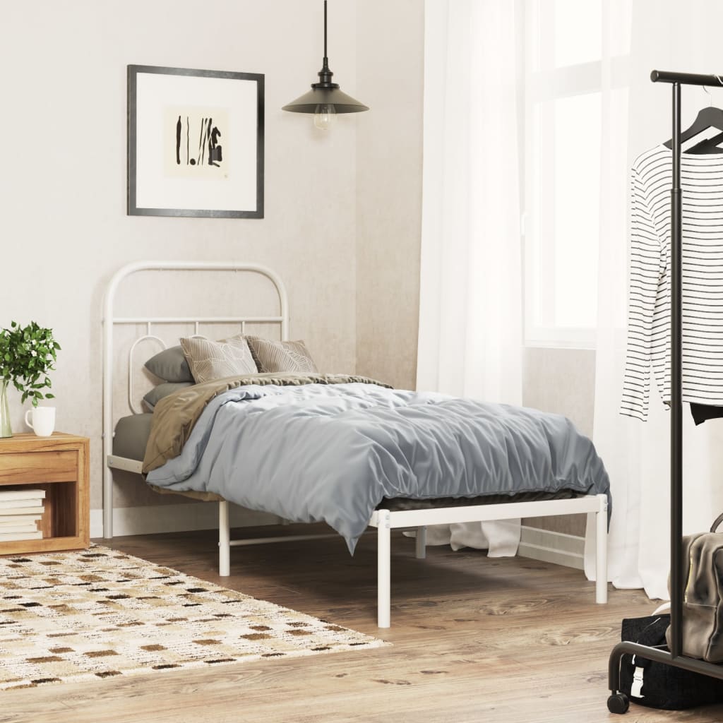 Vervangend hoofdbord 75 cm metaal wit is nu te koop bij PeponiXL, paradijselijk wonen!