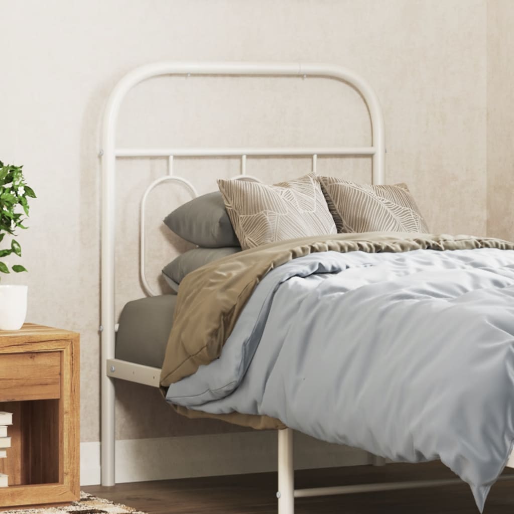 Vervangend hoofdbord 75 cm metaal wit is nu te koop bij PeponiXL, paradijselijk wonen!