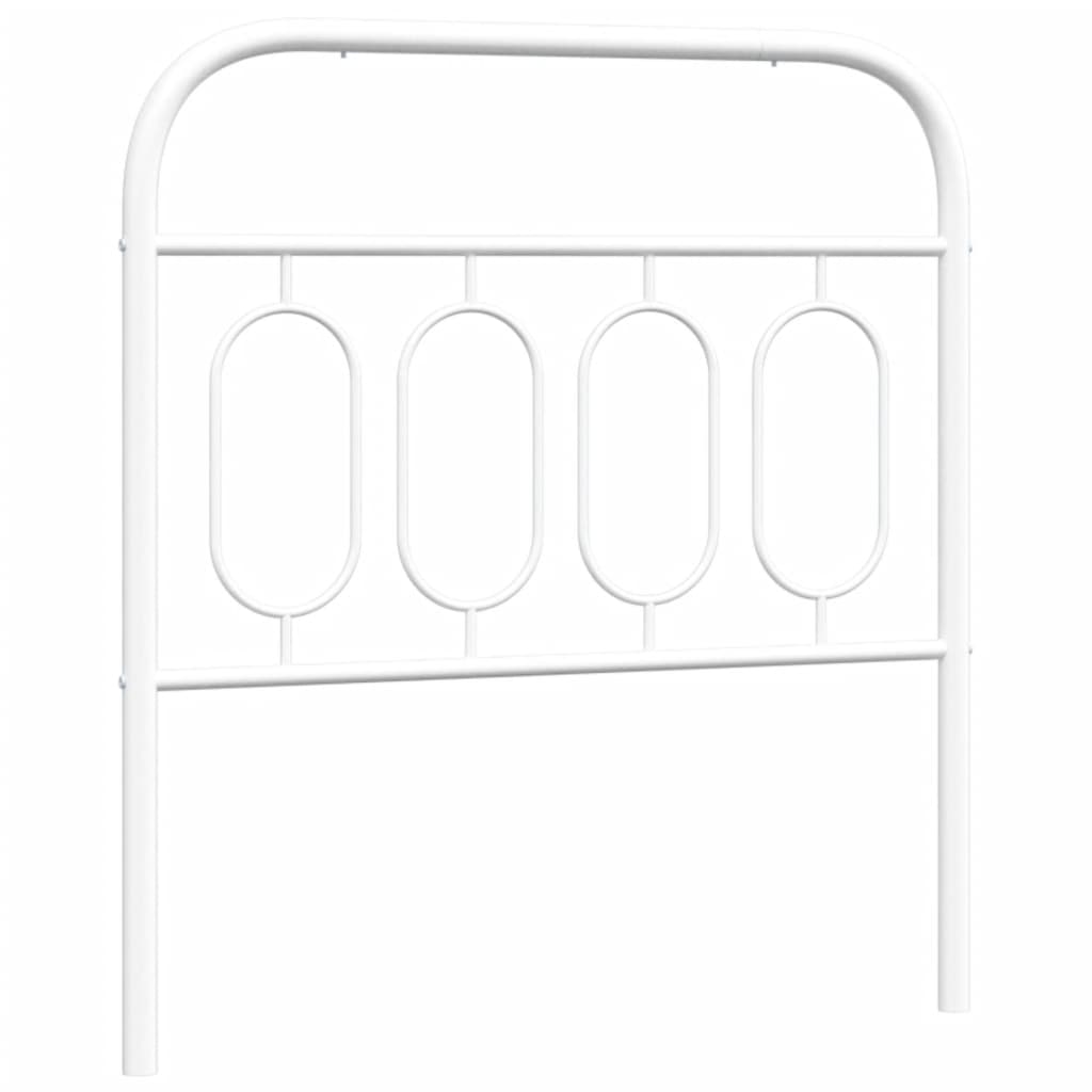 Vervangend hoofdbord 80 cm metaal wit is nu te koop bij PeponiXL, paradijselijk wonen!