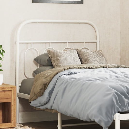Vervangend hoofdbord 80 cm metaal wit is nu te koop bij PeponiXL, paradijselijk wonen!
