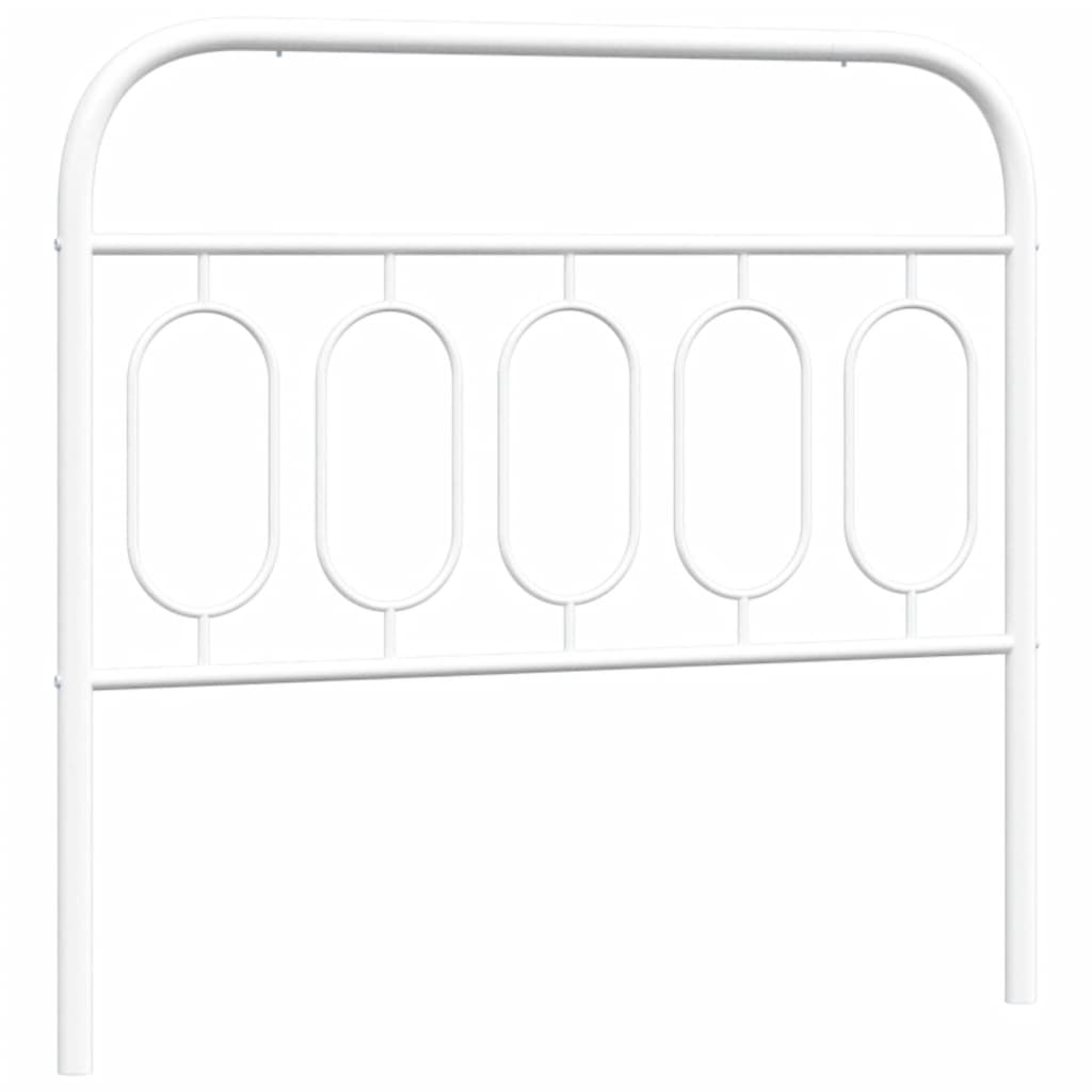 Vervangend hoofdbord 107 cm metaal wit is nu te koop bij PeponiXL, paradijselijk wonen!