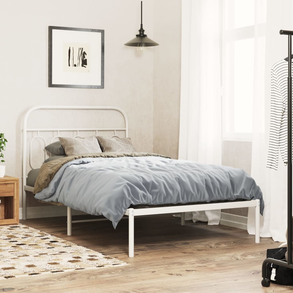 Vervangend hoofdbord 107 cm metaal wit is nu te koop bij PeponiXL, paradijselijk wonen!