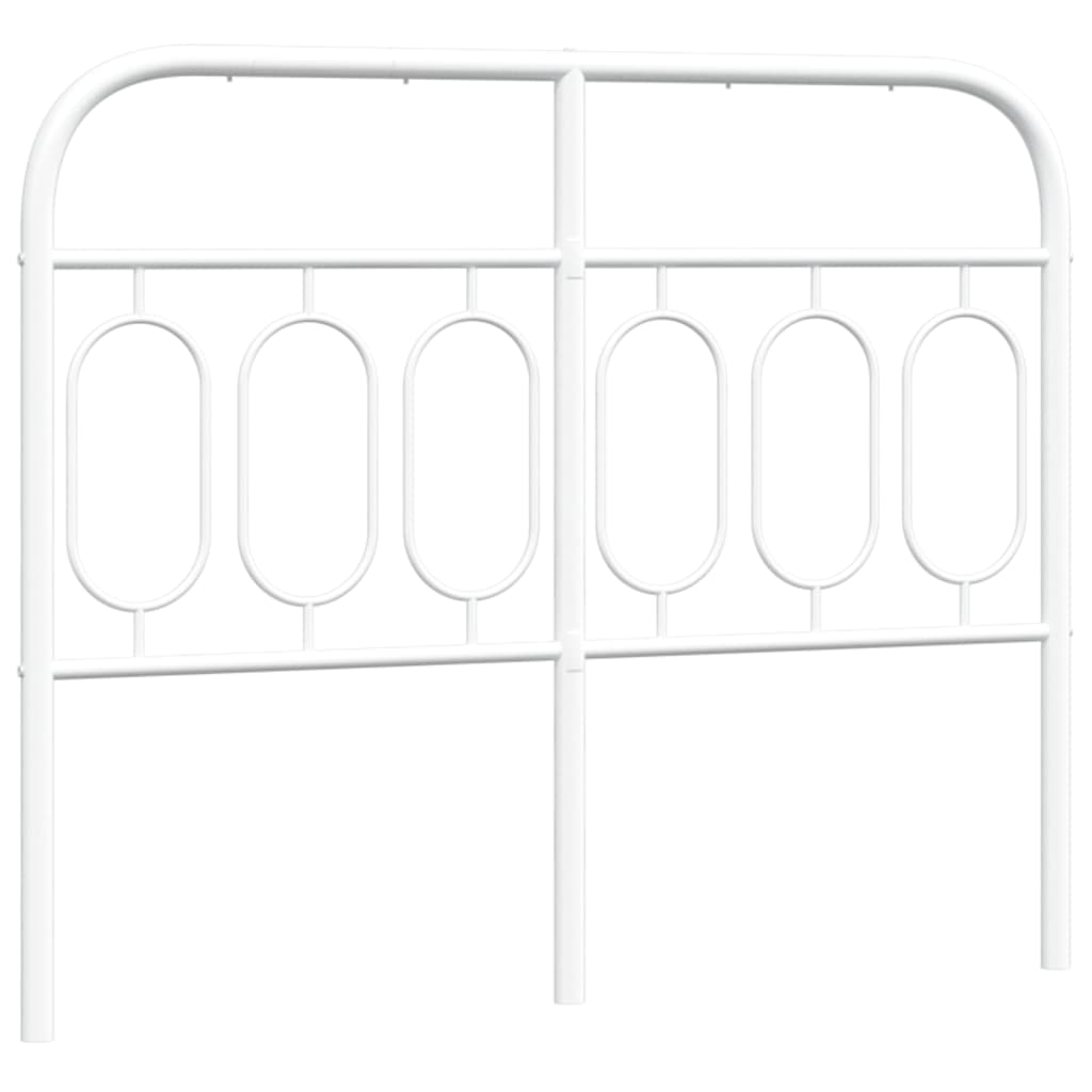 Vervangend hoofdbord 120 cm metaal wit is nu te koop bij PeponiXL, paradijselijk wonen!