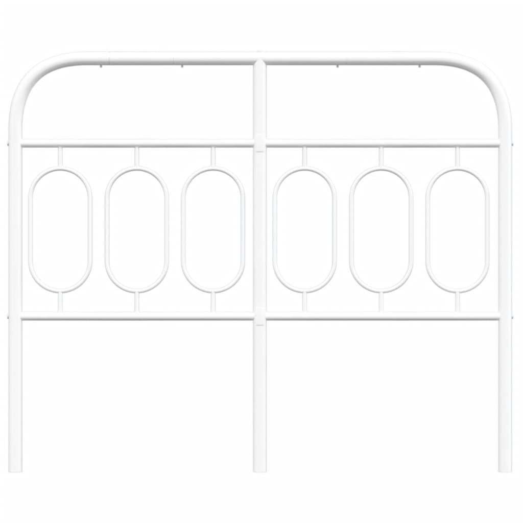 Vervangend hoofdbord 120 cm metaal wit is nu te koop bij PeponiXL, paradijselijk wonen!