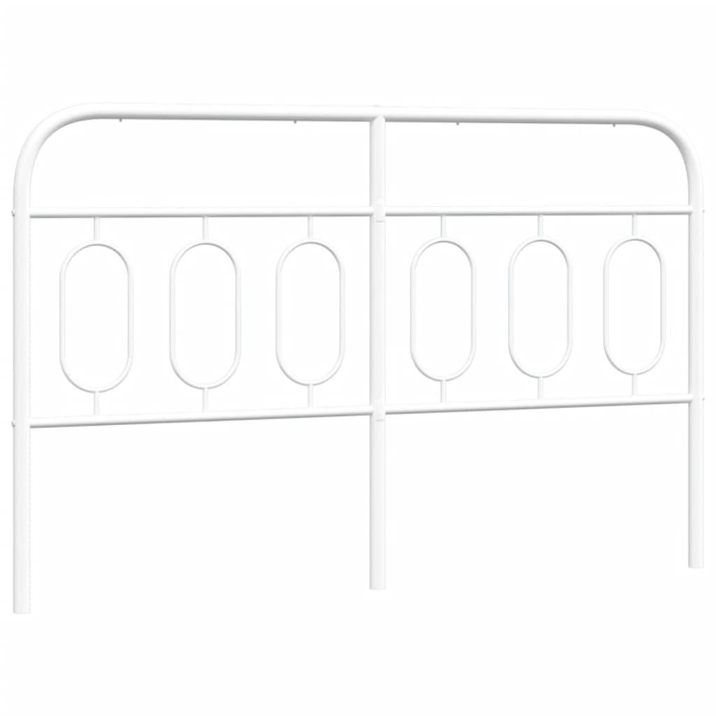 Vervangend hoofdbord 140 cm metaal wit is nu te koop bij PeponiXL, paradijselijk wonen!