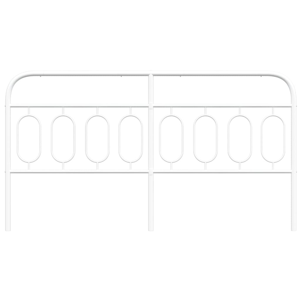 Vervangend hoofdbord 160 cm metaal wit is nu te koop bij PeponiXL, paradijselijk wonen!
