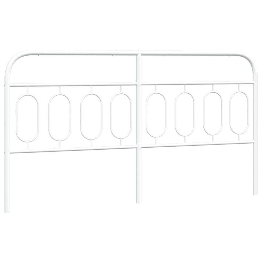 Vervangend hoofdbord 183 cm metaal wit is nu te koop bij PeponiXL, paradijselijk wonen!