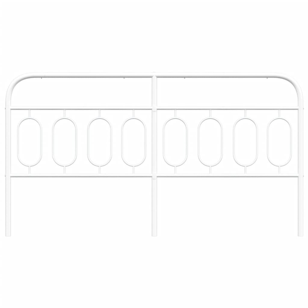 Vervangend hoofdbord 183 cm metaal wit is nu te koop bij PeponiXL, paradijselijk wonen!