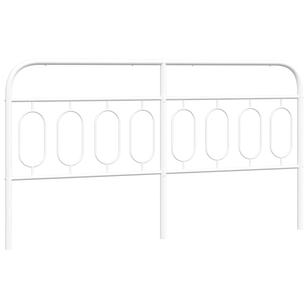 Vervangend hoofdbord 193 cm metaal wit is nu te koop bij PeponiXL, paradijselijk wonen!
