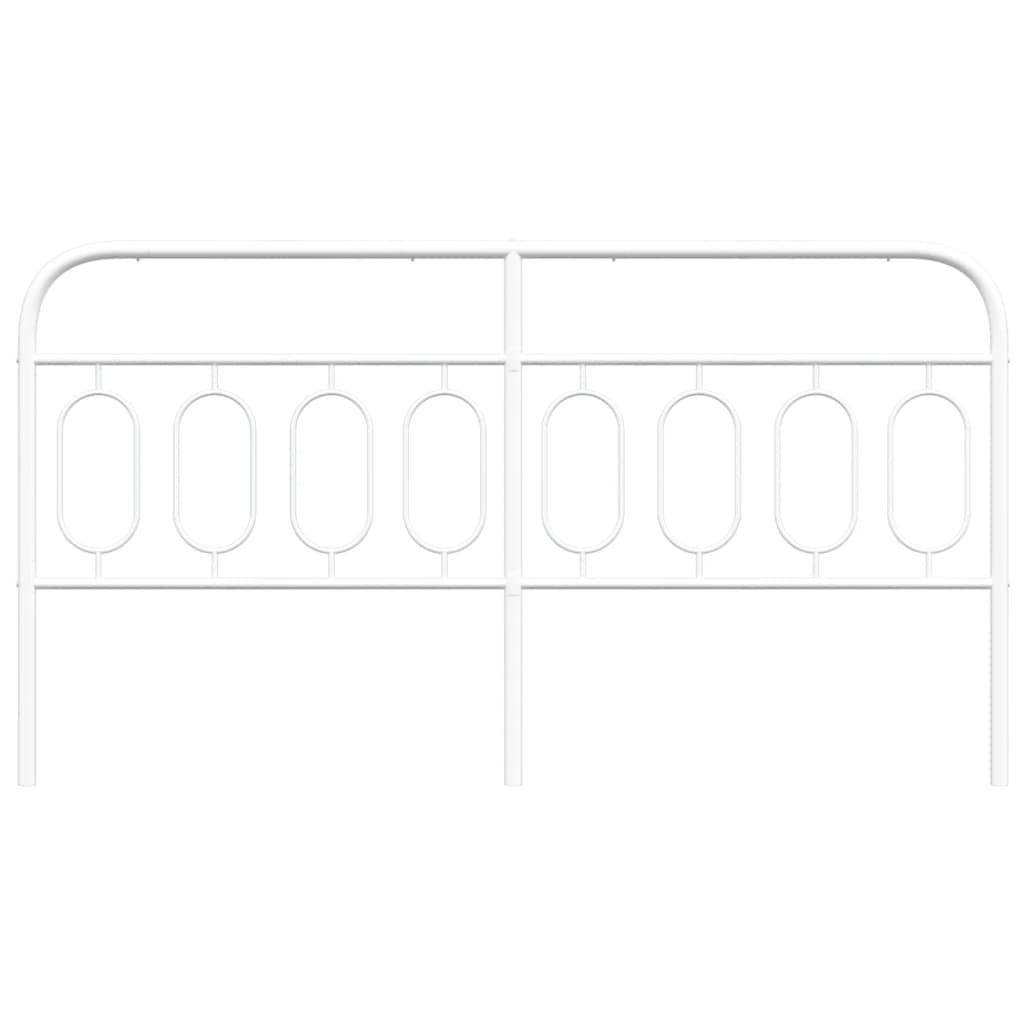 Vervangend hoofdbord 193 cm metaal wit is nu te koop bij PeponiXL, paradijselijk wonen!