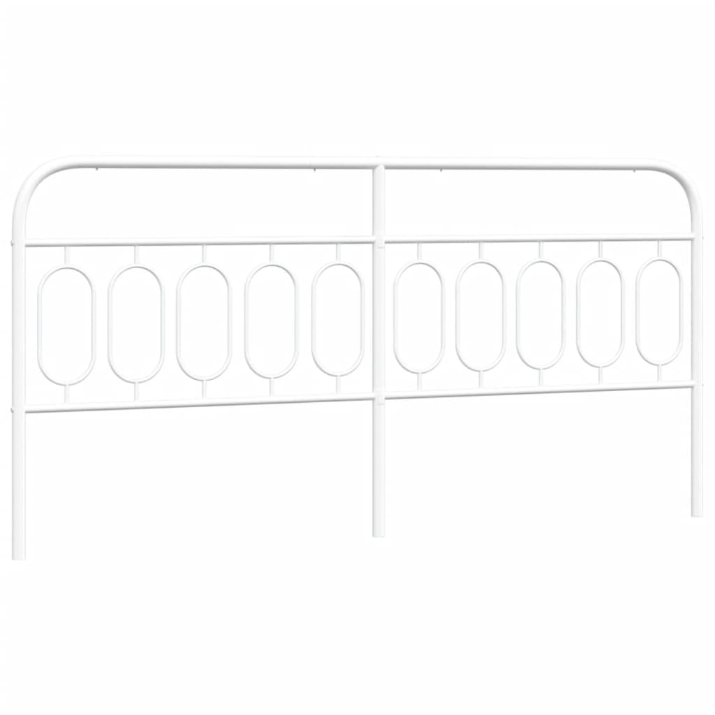 Vervangend hoofdbord 200 cm metaal wit is nu te koop bij PeponiXL, paradijselijk wonen!