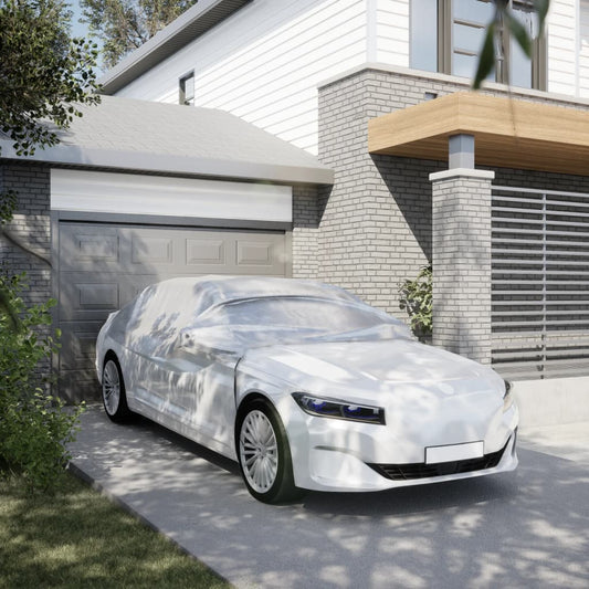 Autohoes half met haken XL zilverkleurig is nu te koop bij PeponiXL, paradijselijk wonen!