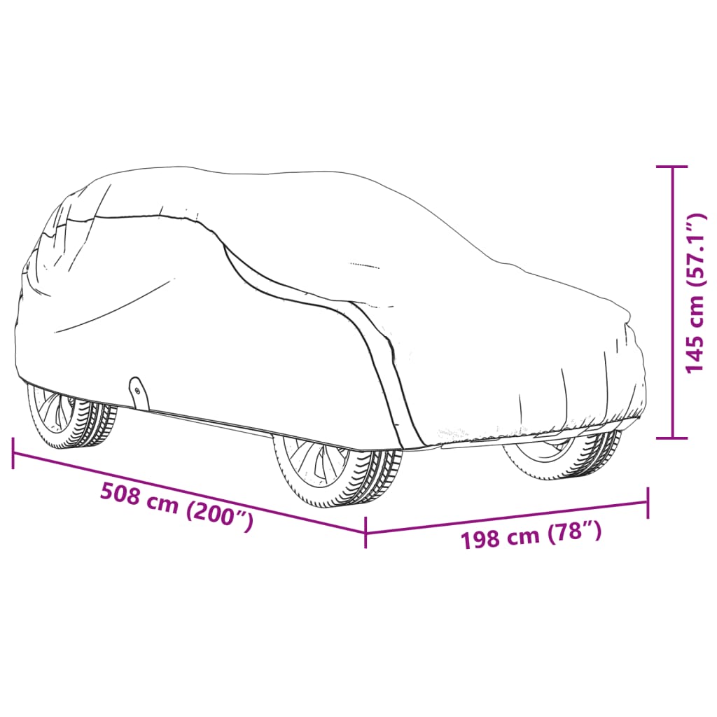 Autohoes voor SUV XL nonwoven stof volledig grijs is nu te koop bij PeponiXL, paradijselijk wonen!