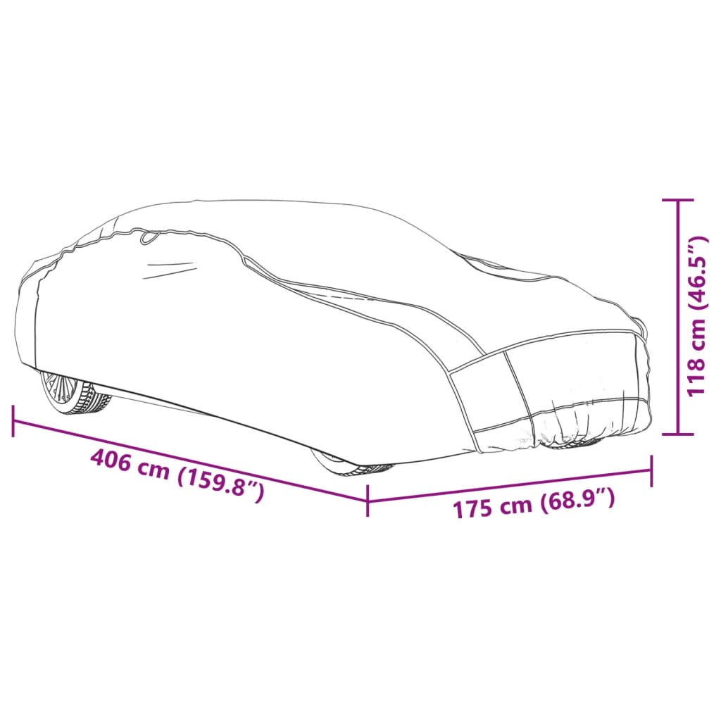 Autohoes voor sedan hagelbescherming S zilverkleurig en grijs is nu te koop bij PeponiXL, paradijselijk wonen!