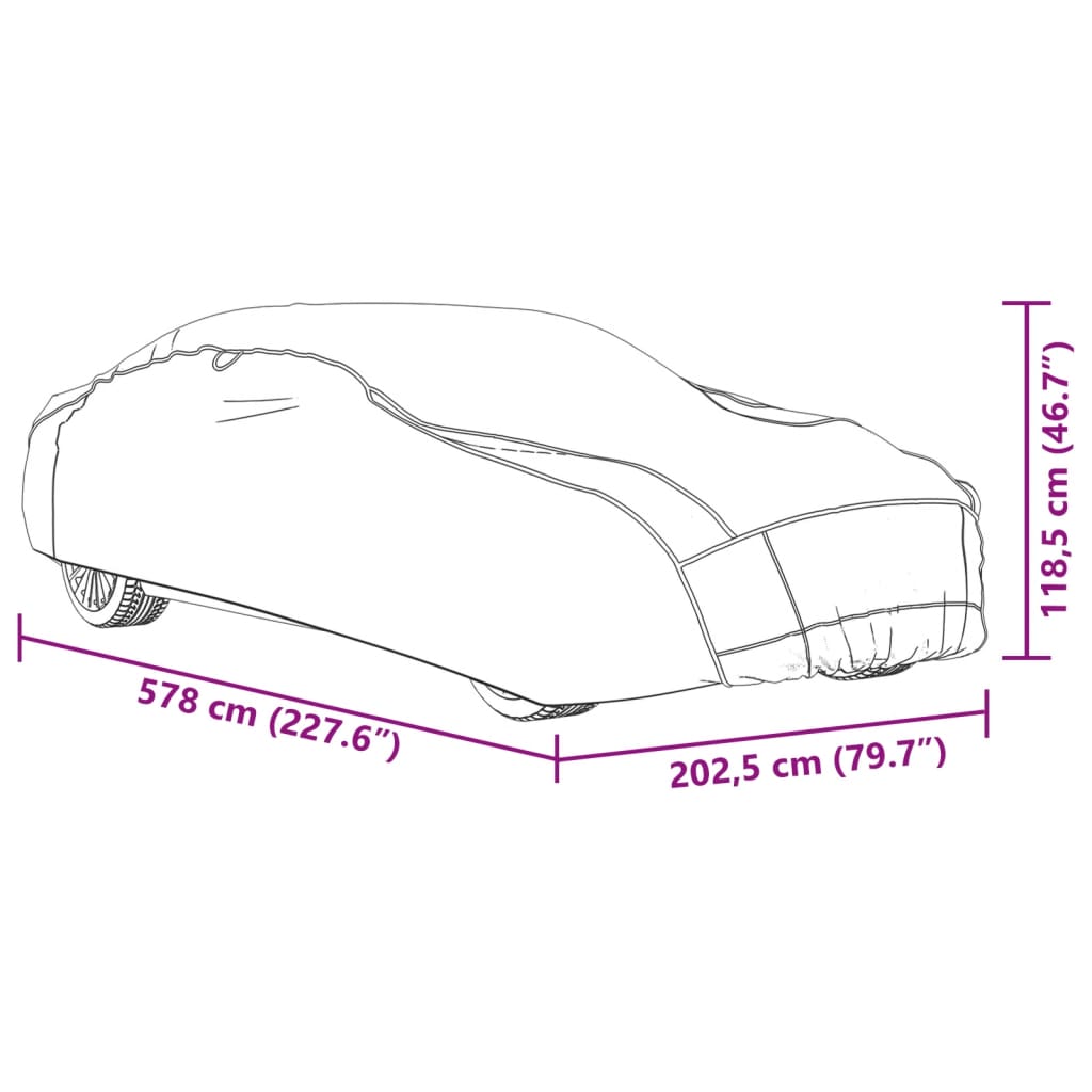 Autohoes voor sedan hagelbescherming XXL zilverkleurig en grijs is nu te koop bij PeponiXL, paradijselijk wonen!