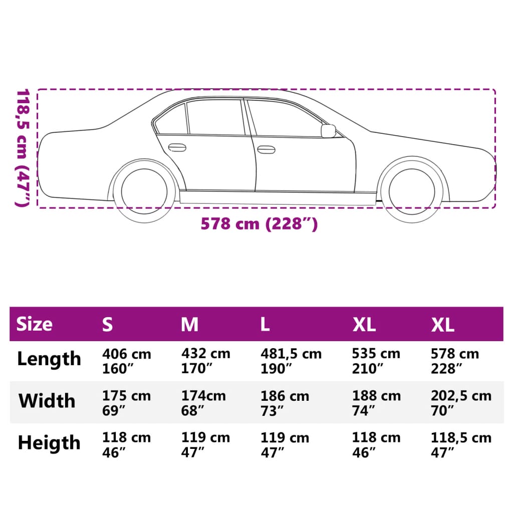 Autohoes voor sedan hagelbescherming XXL zilverkleurig en grijs is nu te koop bij PeponiXL, paradijselijk wonen!