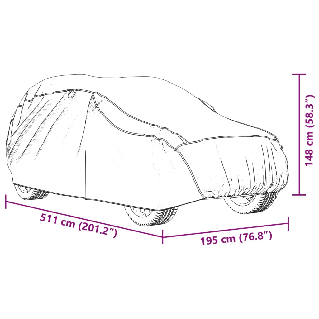 Autohoes voor SUV hagelbescherming XL zilverkleurig en grijs is nu te koop bij PeponiXL, paradijselijk wonen!