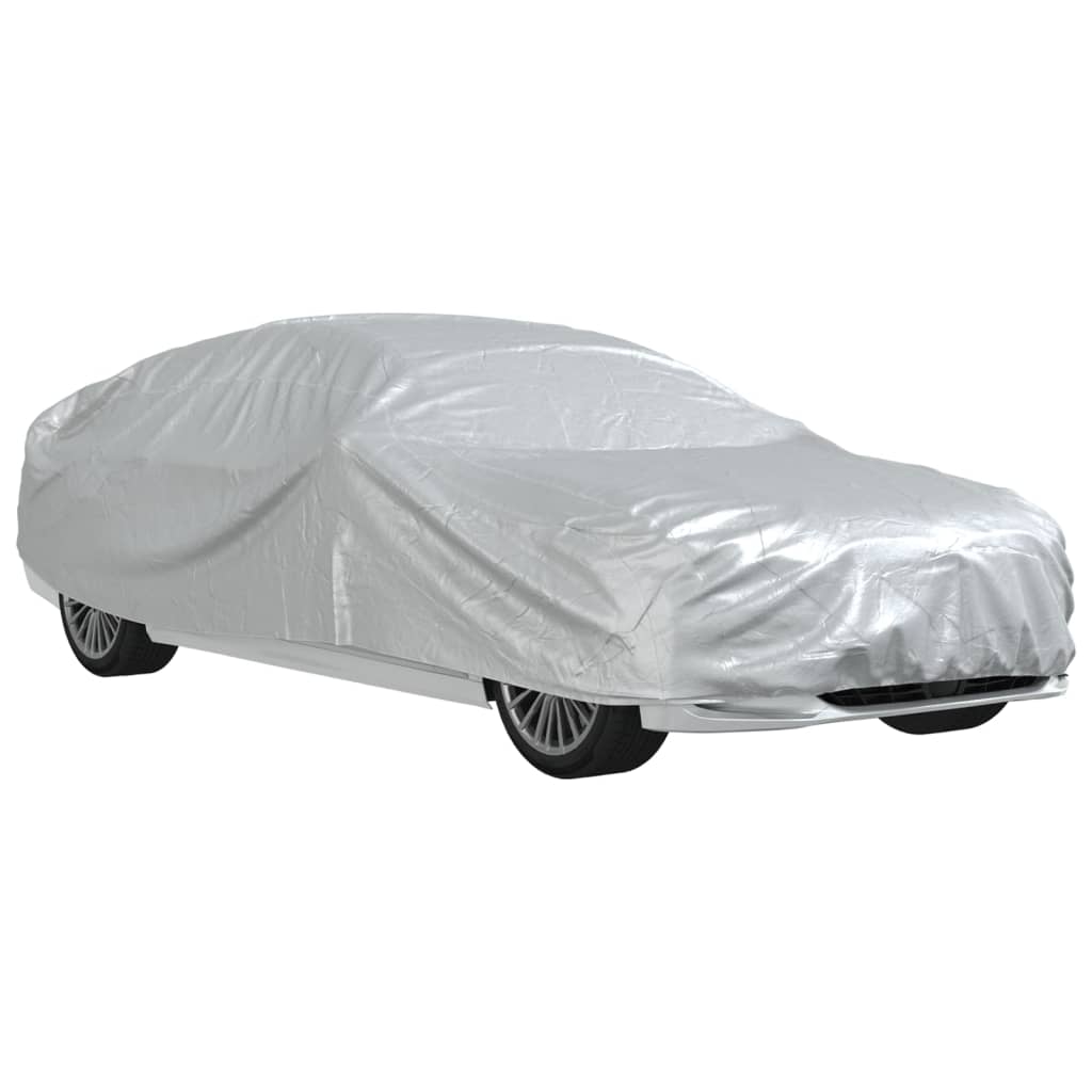 Autohoes voor sedan met gespriemen L PEVA zilverkleurig is nu te koop bij PeponiXL, paradijselijk wonen!