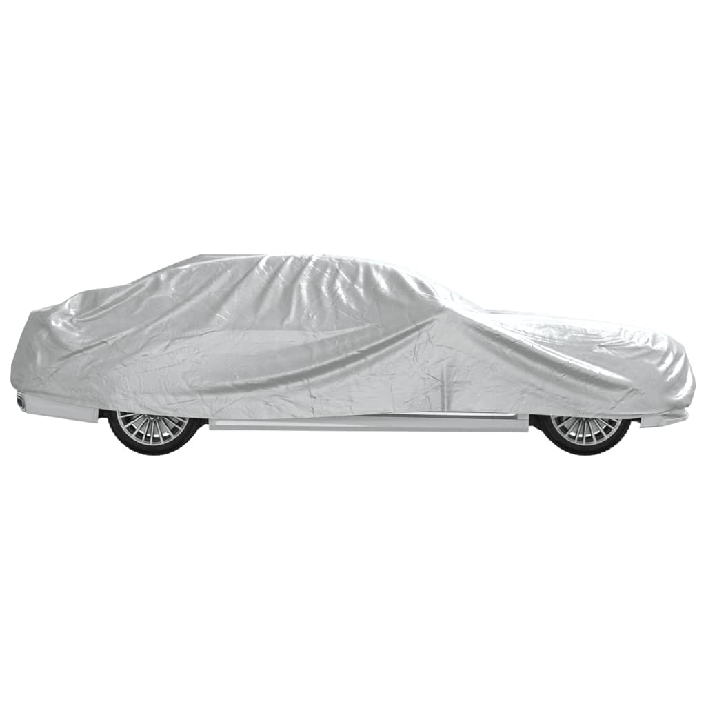 Autohoes voor sedan met gespriemen L PEVA zilverkleurig is nu te koop bij PeponiXL, paradijselijk wonen!