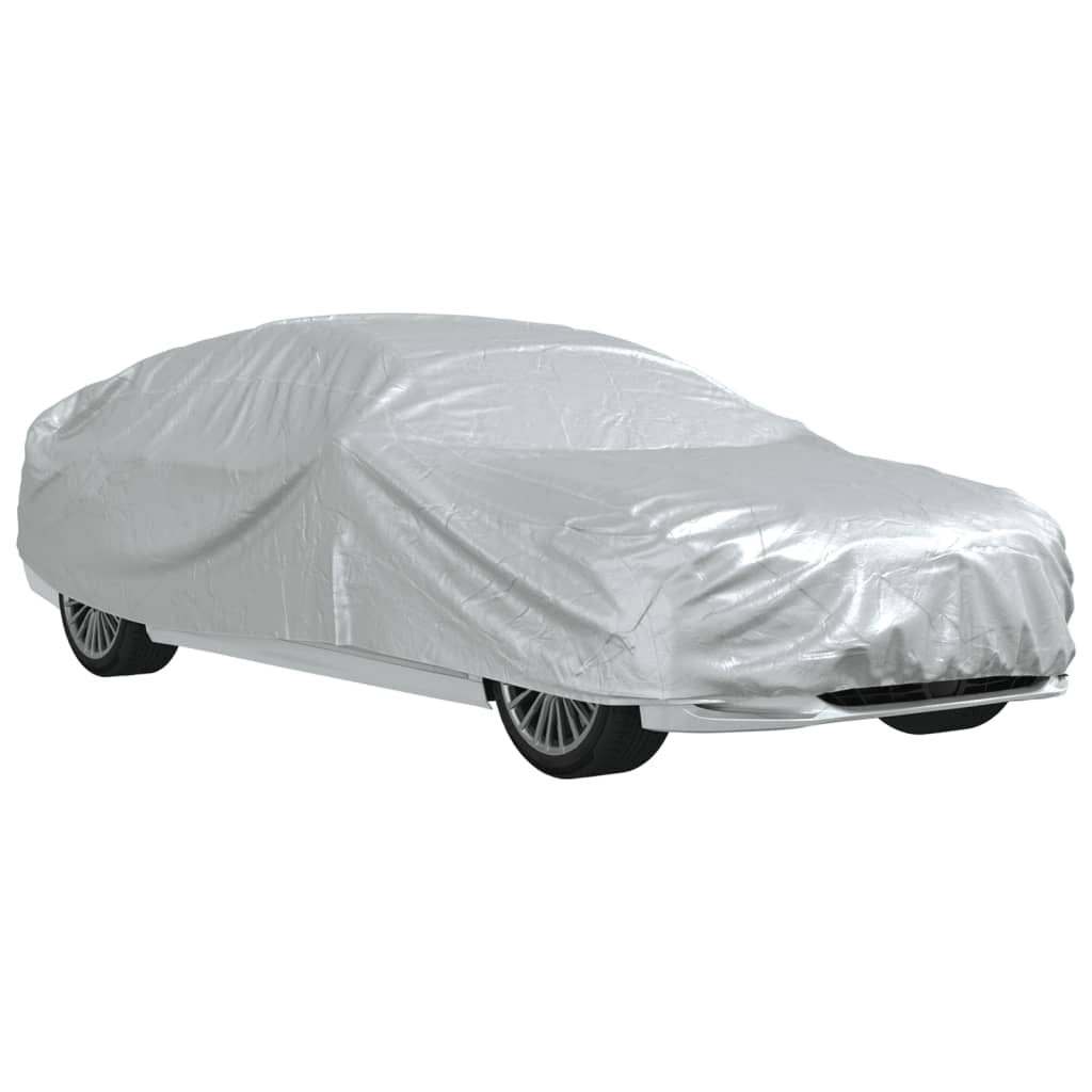 Autohoes voor sedan met gespriemen XL PEVA zilverkleurig is nu te koop bij PeponiXL, paradijselijk wonen!