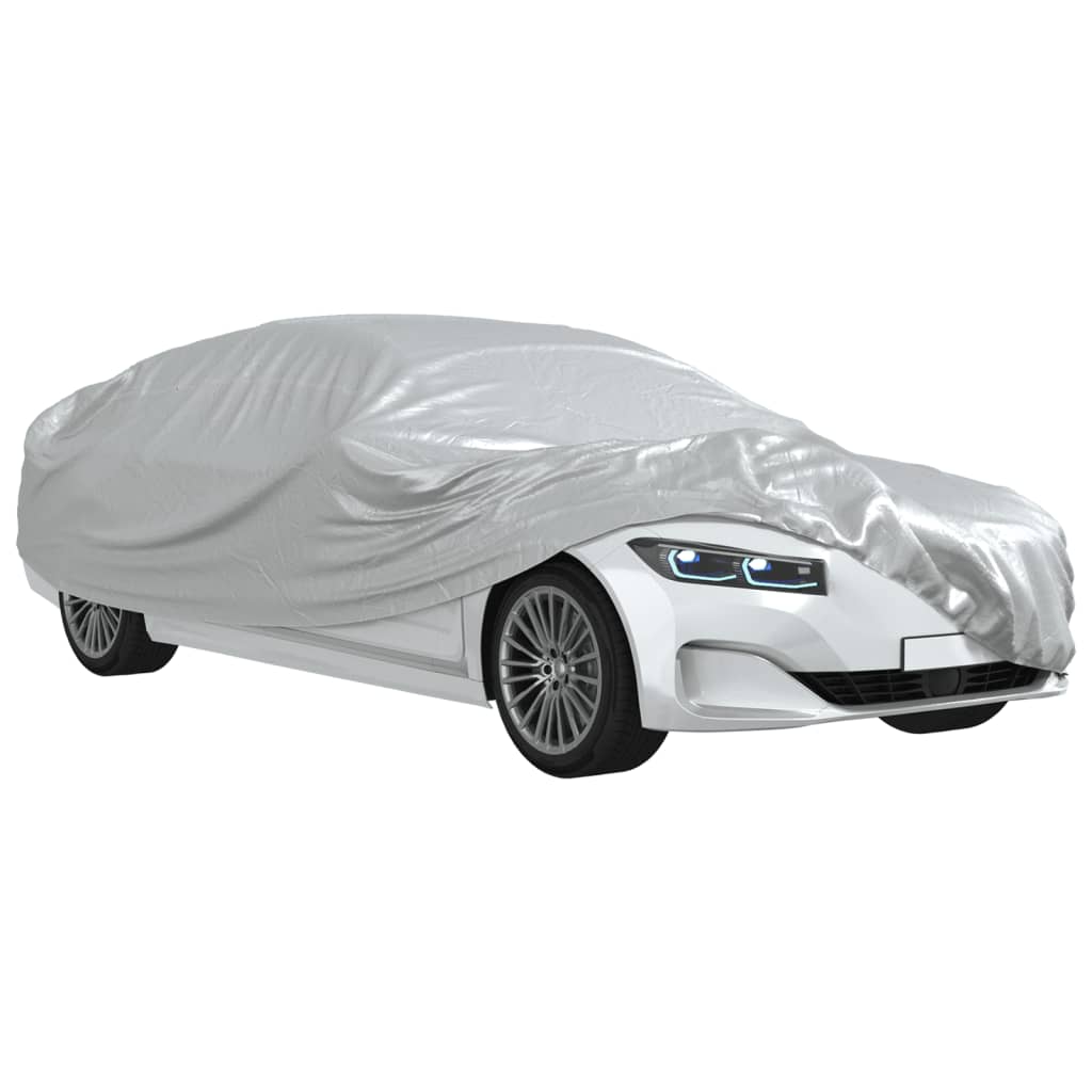 Autohoes voor sedan met gespriemen XL PEVA zilverkleurig is nu te koop bij PeponiXL, paradijselijk wonen!