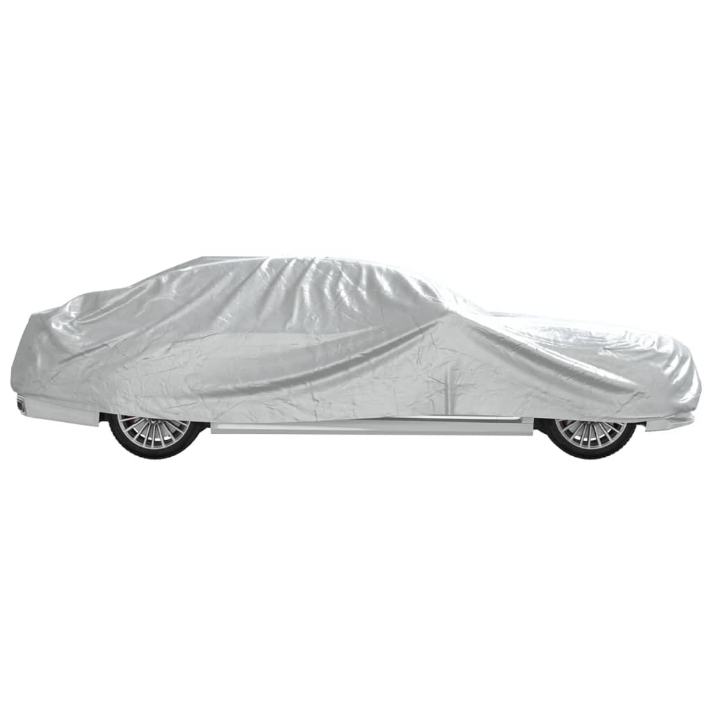 Autohoes voor sedan met gespriemen XL PEVA zilverkleurig is nu te koop bij PeponiXL, paradijselijk wonen!