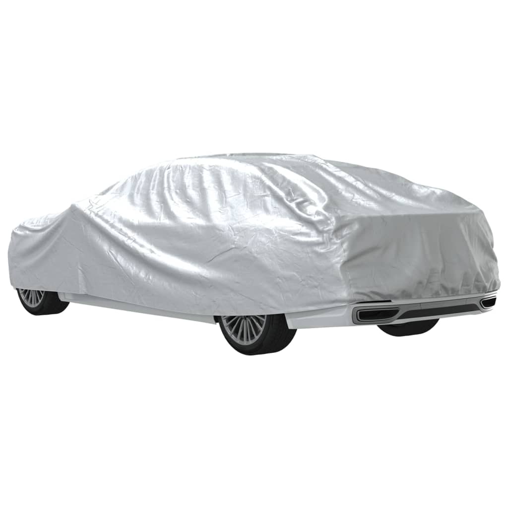 Autohoes voor sedan met gespriemen XL PEVA zilverkleurig is nu te koop bij PeponiXL, paradijselijk wonen!