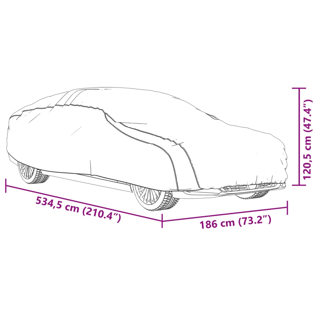 Autohoes voor sedan met gespriemen XL PEVA zilverkleurig is nu te koop bij PeponiXL, paradijselijk wonen!