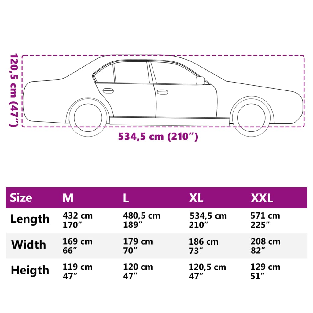 Autohoes voor sedan met gespriemen XL PEVA zilverkleurig is nu te koop bij PeponiXL, paradijselijk wonen!