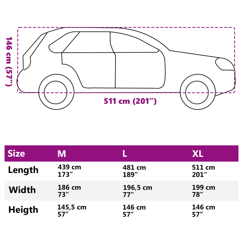 Autohoes voor SUV met gespriemen XL volledig PEVA zilverkleurig is nu te koop bij PeponiXL, paradijselijk wonen!