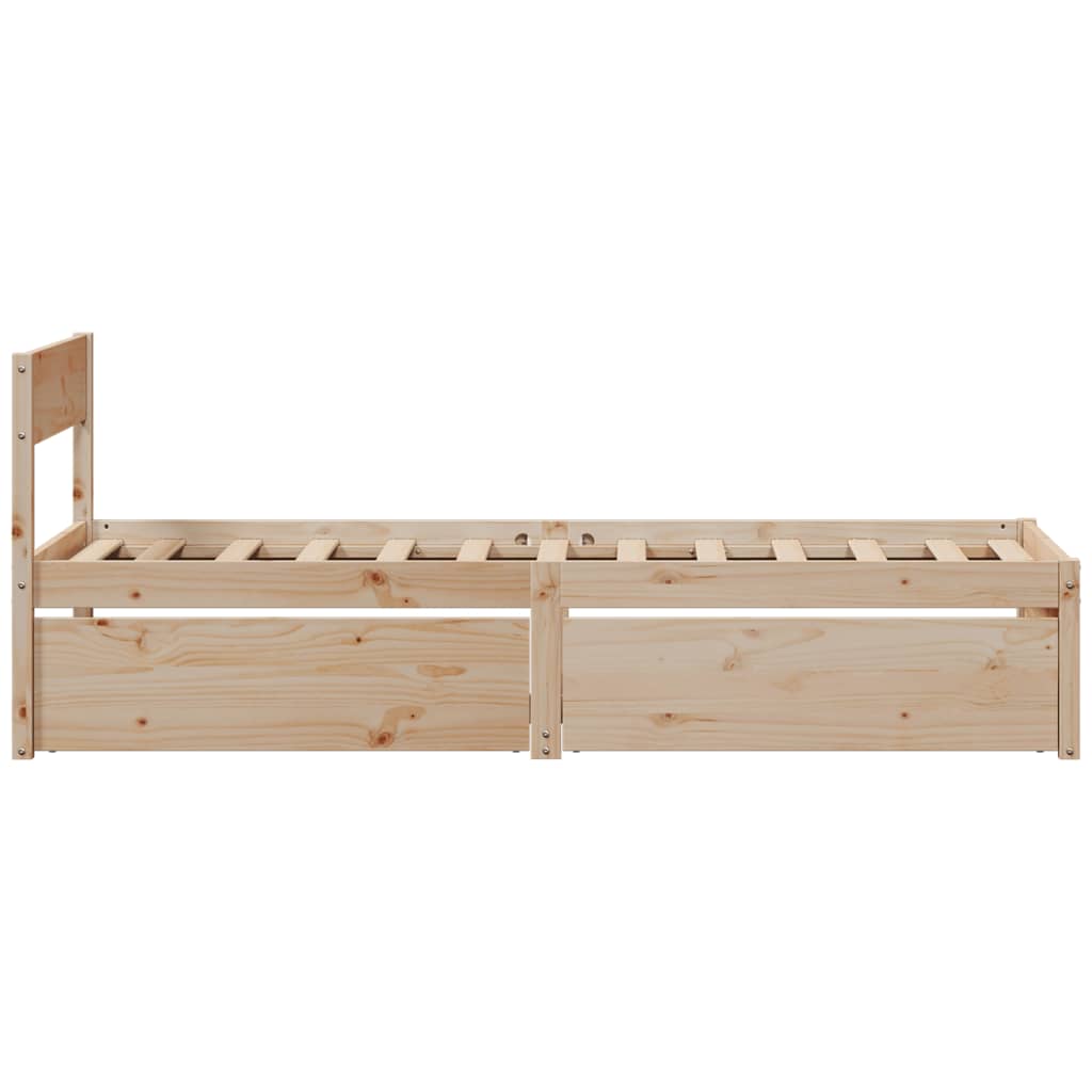 Bedframe zonder matras massief grenenhout 100x200 cm is nu te koop bij PeponiXL, paradijselijk wonen!