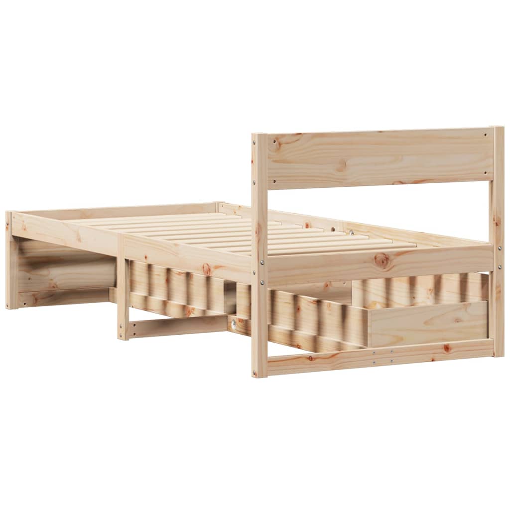 Bedframe zonder matras massief grenenhout 90x200 cm is nu te koop bij PeponiXL, paradijselijk wonen!