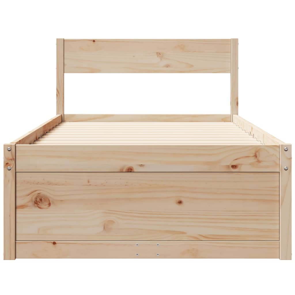 Bedframe zonder matras massief grenenhout 90x190 cm is nu te koop bij PeponiXL, paradijselijk wonen!