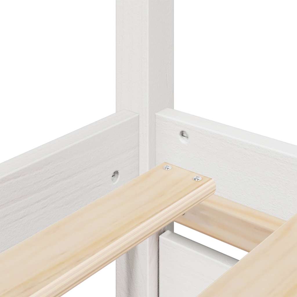 Bedframe zonder matras massief grenenhout wit 75x190 cm is nu te koop bij PeponiXL, paradijselijk wonen!