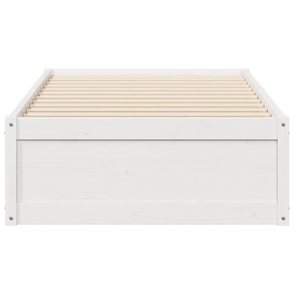 Bedframe zonder matras massief grenenhout wit 90x200 cm is nu te koop bij PeponiXL, paradijselijk wonen!