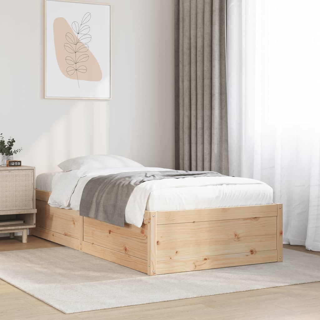 Bedframe zonder matras massief grenenhout 90x190 cm is nu te koop bij PeponiXL, paradijselijk wonen!