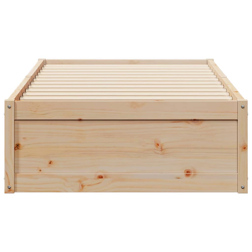 Bedframe zonder matras massief grenenhout 75x190 cm is nu te koop bij PeponiXL, paradijselijk wonen!