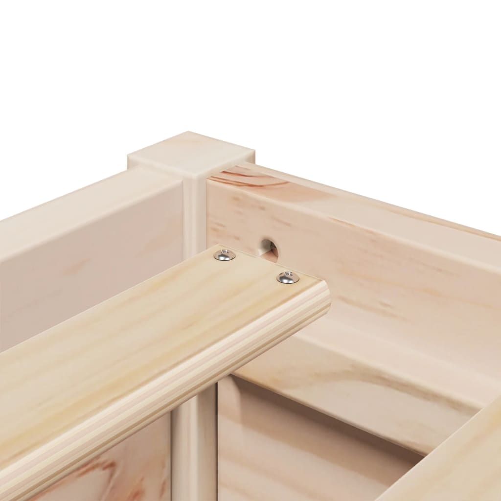 Bedframe zonder matras massief grenenhout 75x190 cm is nu te koop bij PeponiXL, paradijselijk wonen!