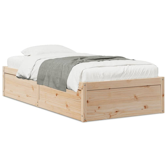 Bedframe zonder matras massief grenenhout 75x190 cm is nu te koop bij PeponiXL, paradijselijk wonen!